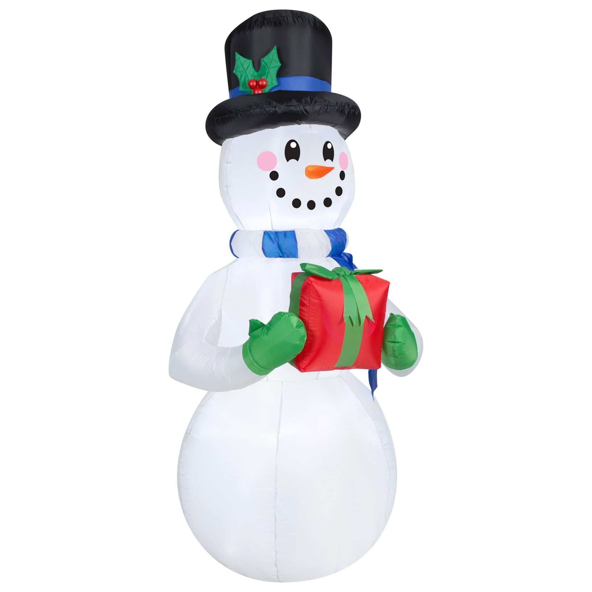 8 Foot Snowman Light Up Christmas Inflatable Lawn Decoration