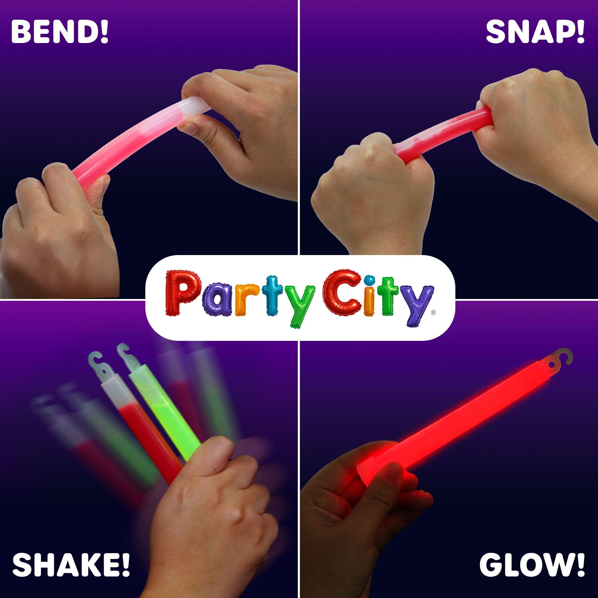 Glow Stick 6 Inch Party Favor Bulk Pack Multicolored White 24pk - Image 5