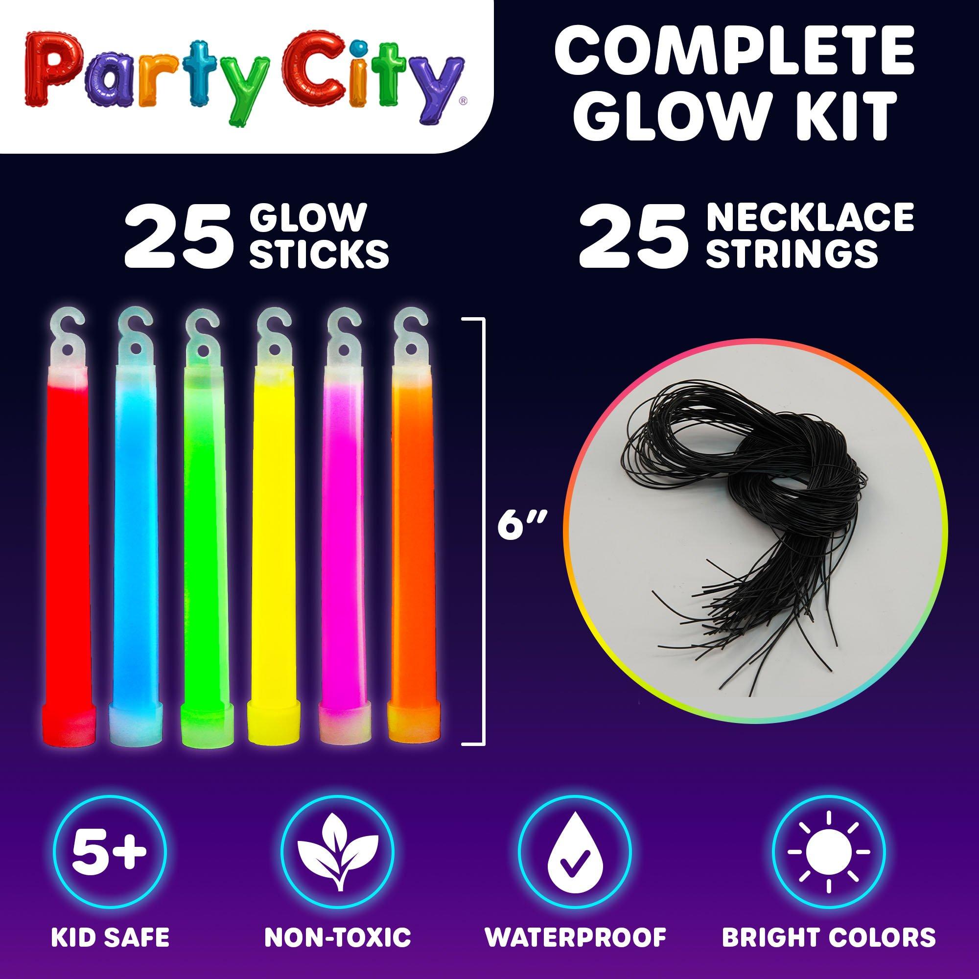 Glow Stick 6 Inch Party Favor Bulk Pack Multicolored White 24pk - Image 7