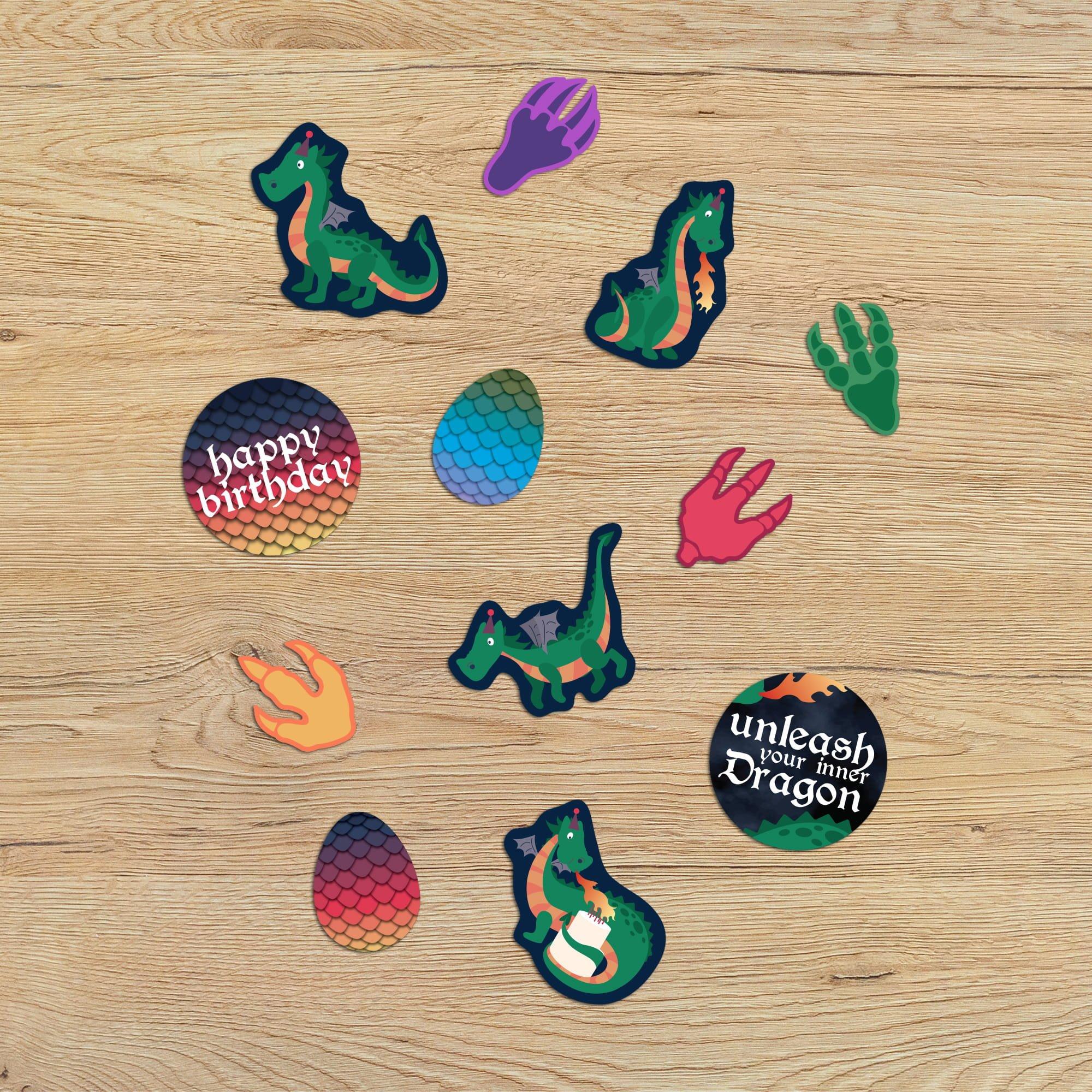 Dragon Party Confetti. 48pc