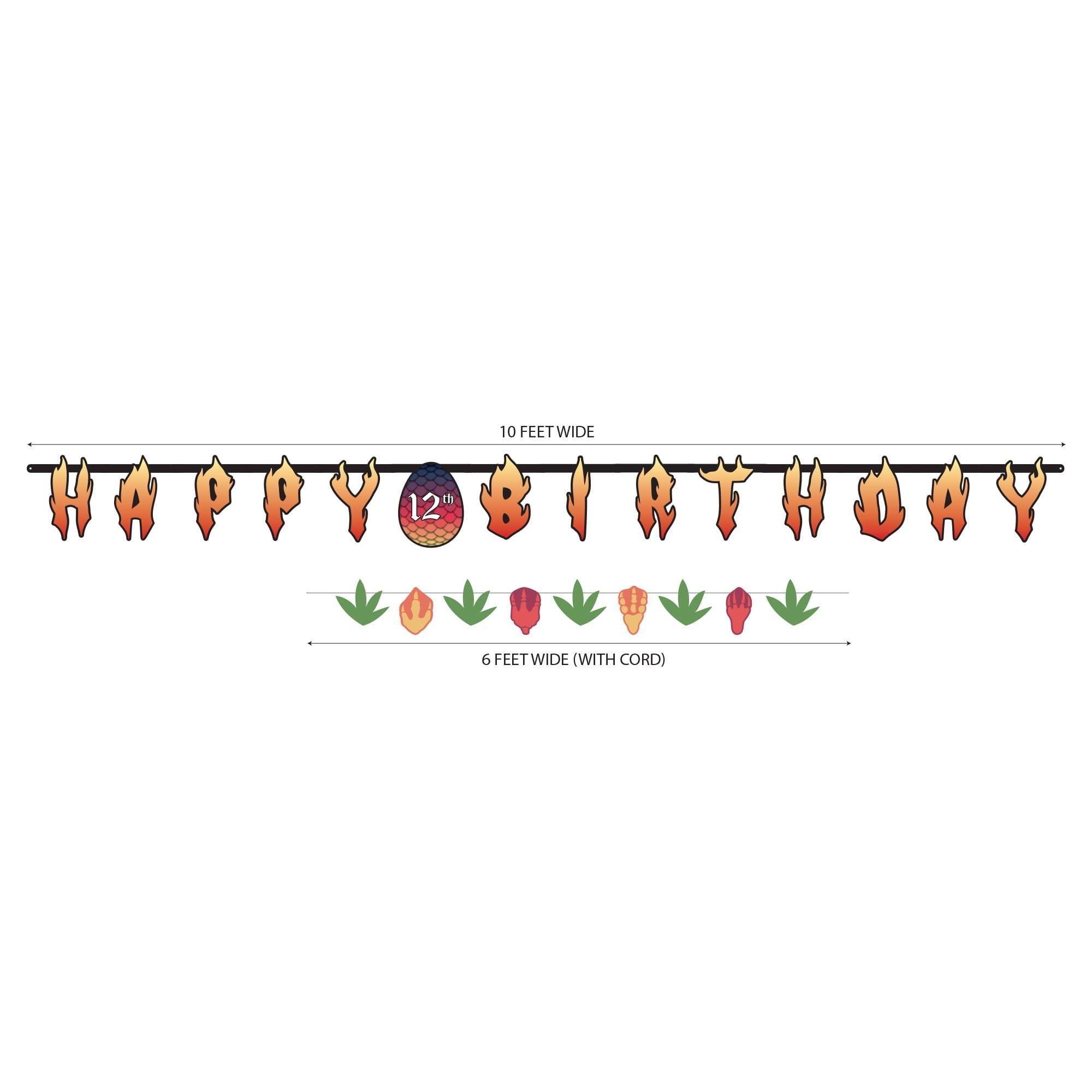 Dragon Party Personalized Banner. 2pc - Image 2