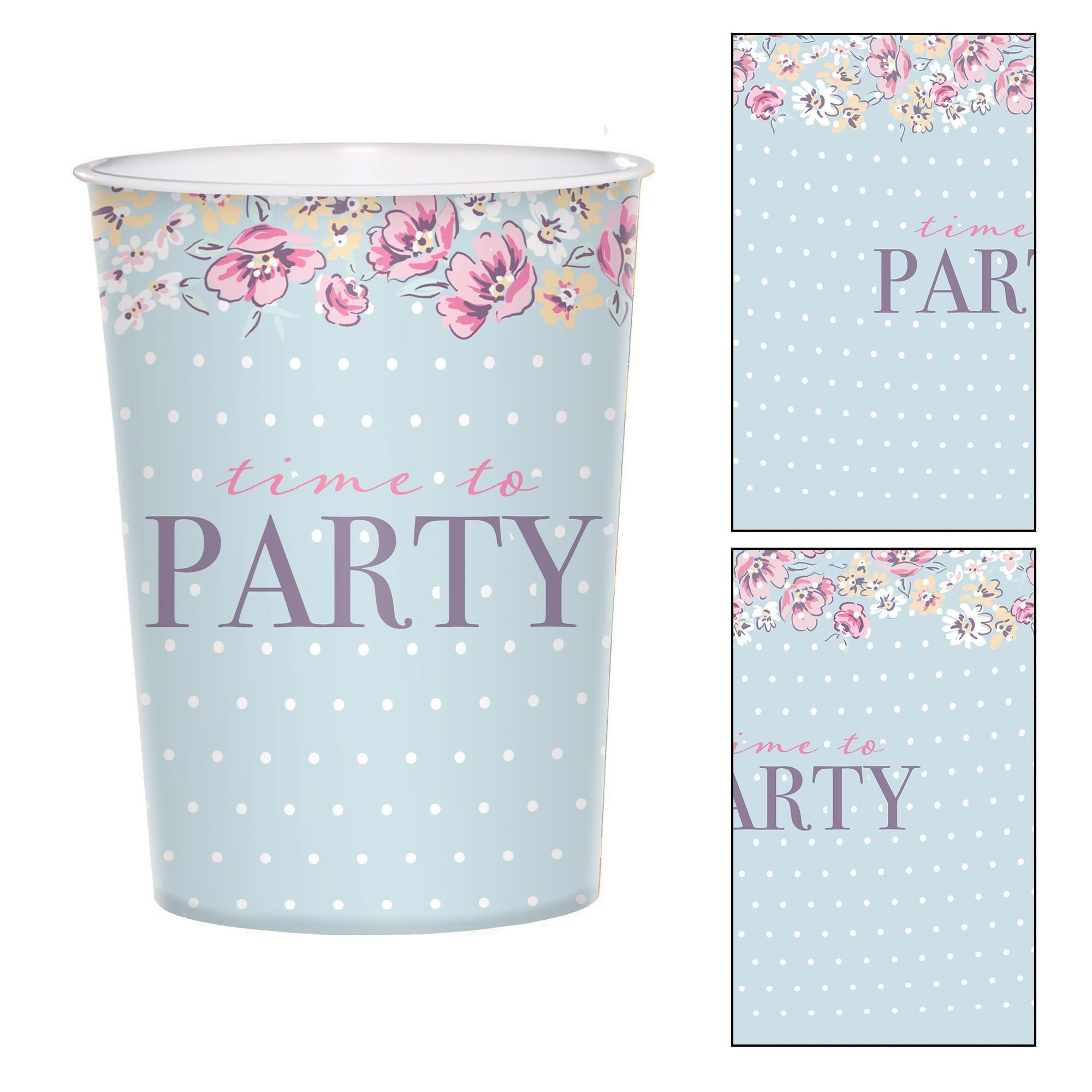 Ribbon and Rose  Plastic Favor Cup. 16oz