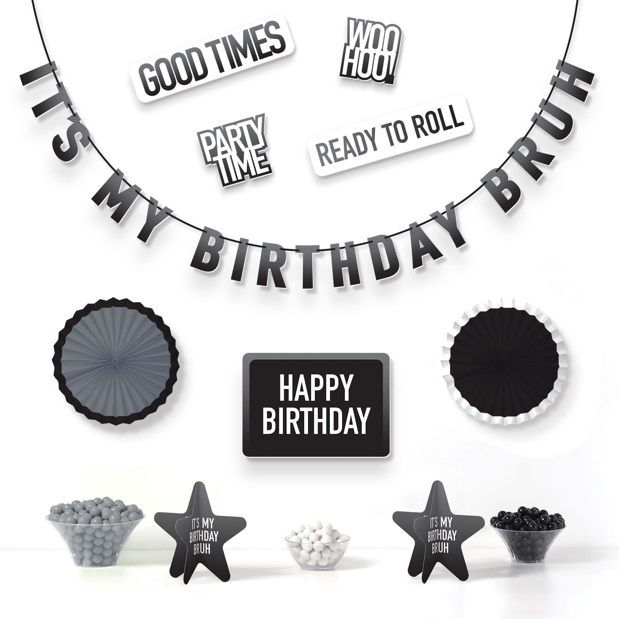 It's My Birthday Bruh Decoration Kit. 10pc