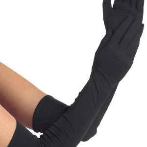 Adult Extra Long Black Gloves