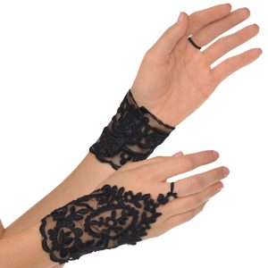 Black Lace Glovelettes