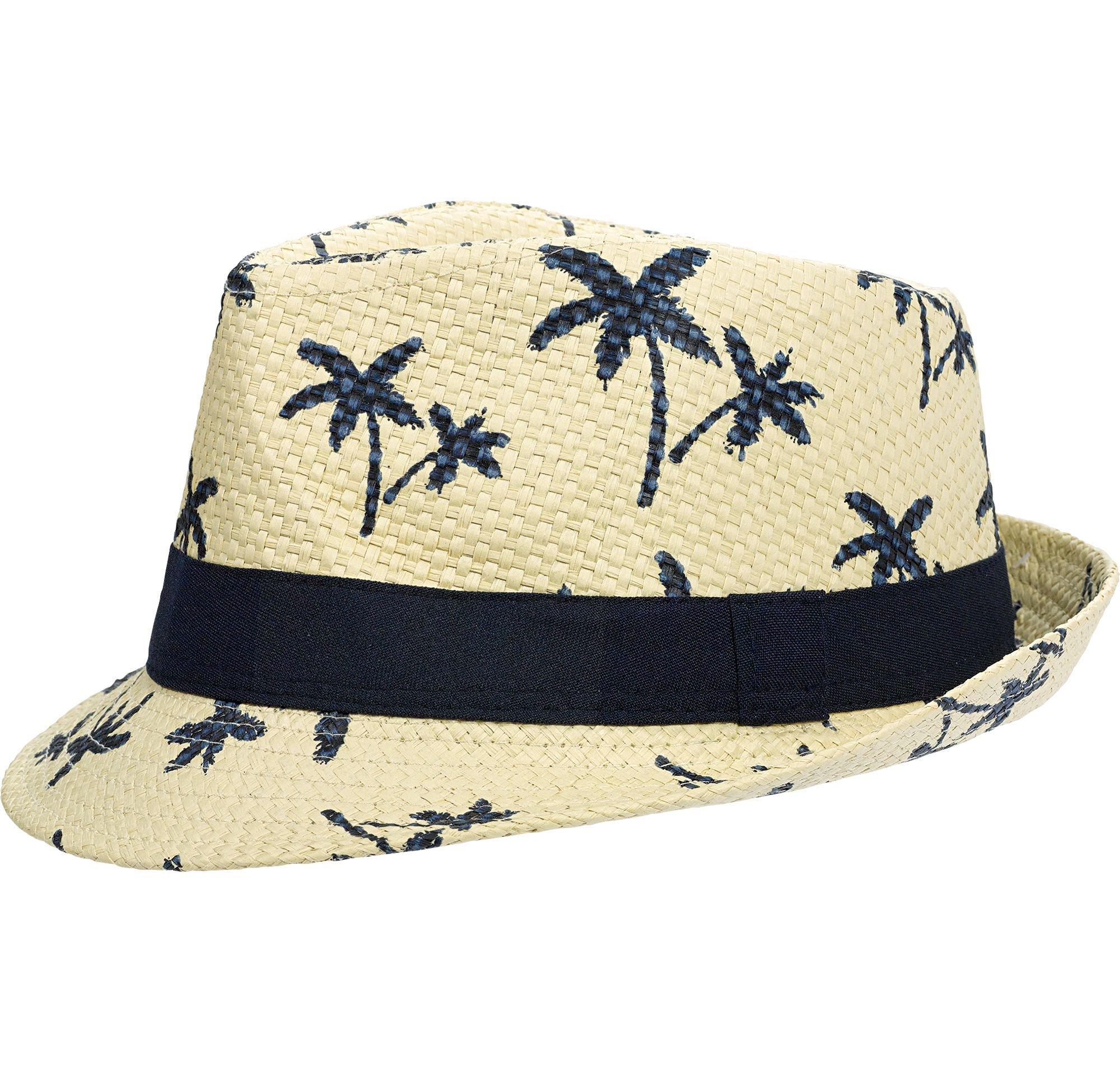 Palm Tree Straw Fedora