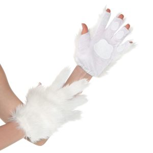 White Cat Paw Glovelettes