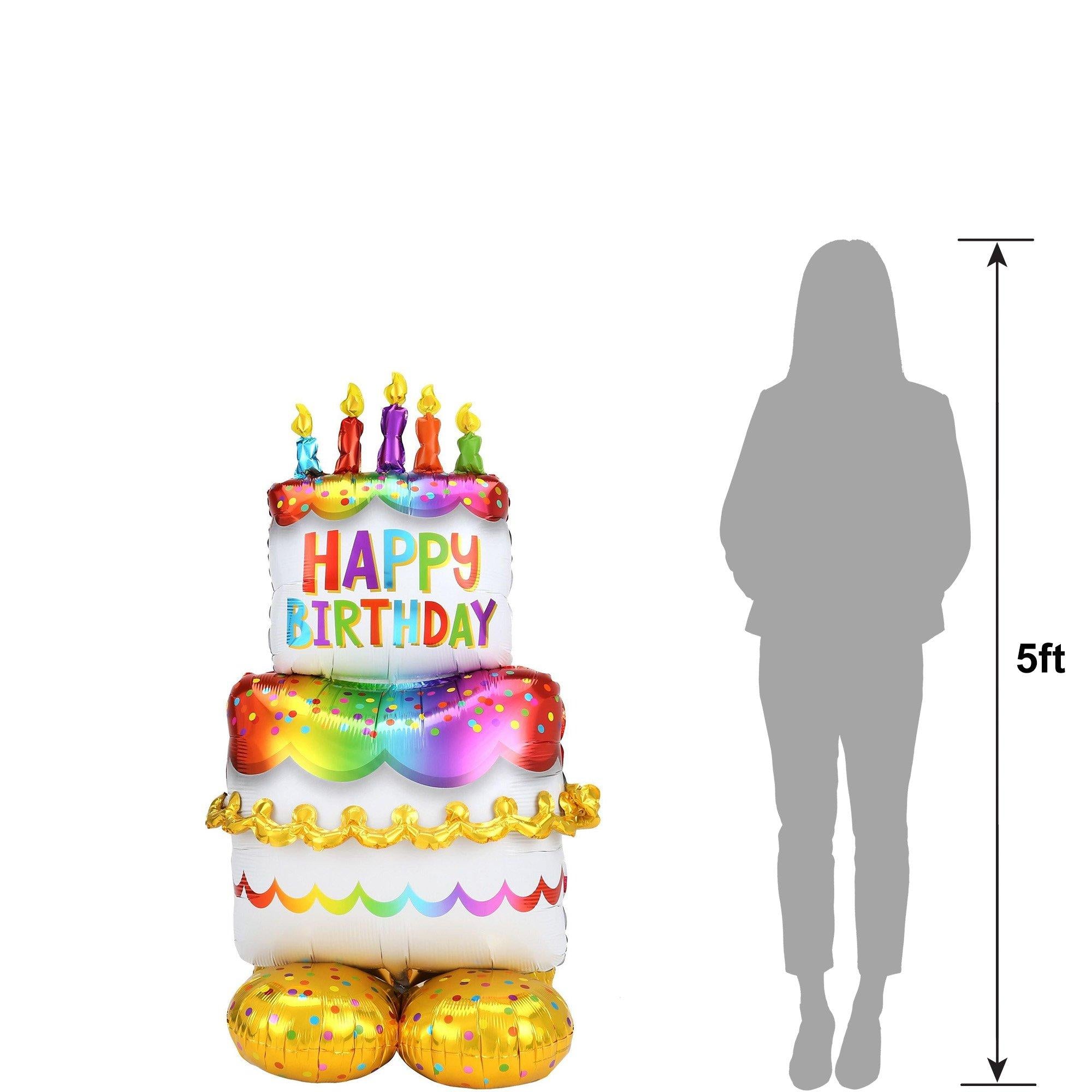 AirLoonz? Birthday Cake Balloon. 53in - Image 6