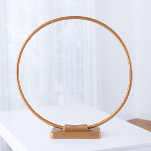 Gold Tabletop or Hangable Balloon Hoop Plastic Frame. 28in