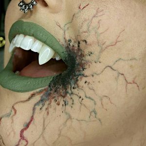 Scarecrow? Classic Deluxe Vampire Fang Set. 18mm. 2pc