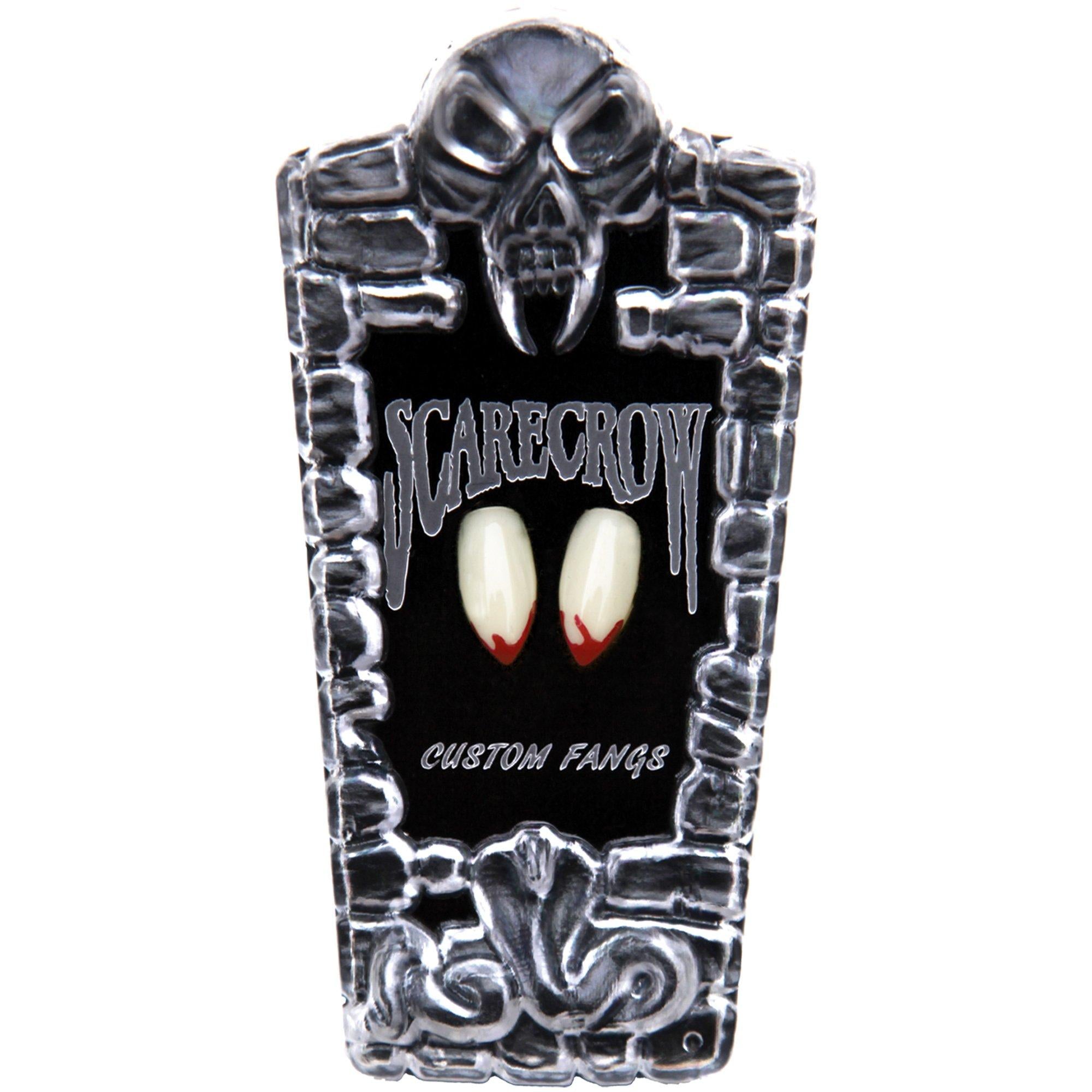 Scarecrow? Classic Deluxe Blood Tip Vampire Fang Set. 18mm. 2pc - Image 2