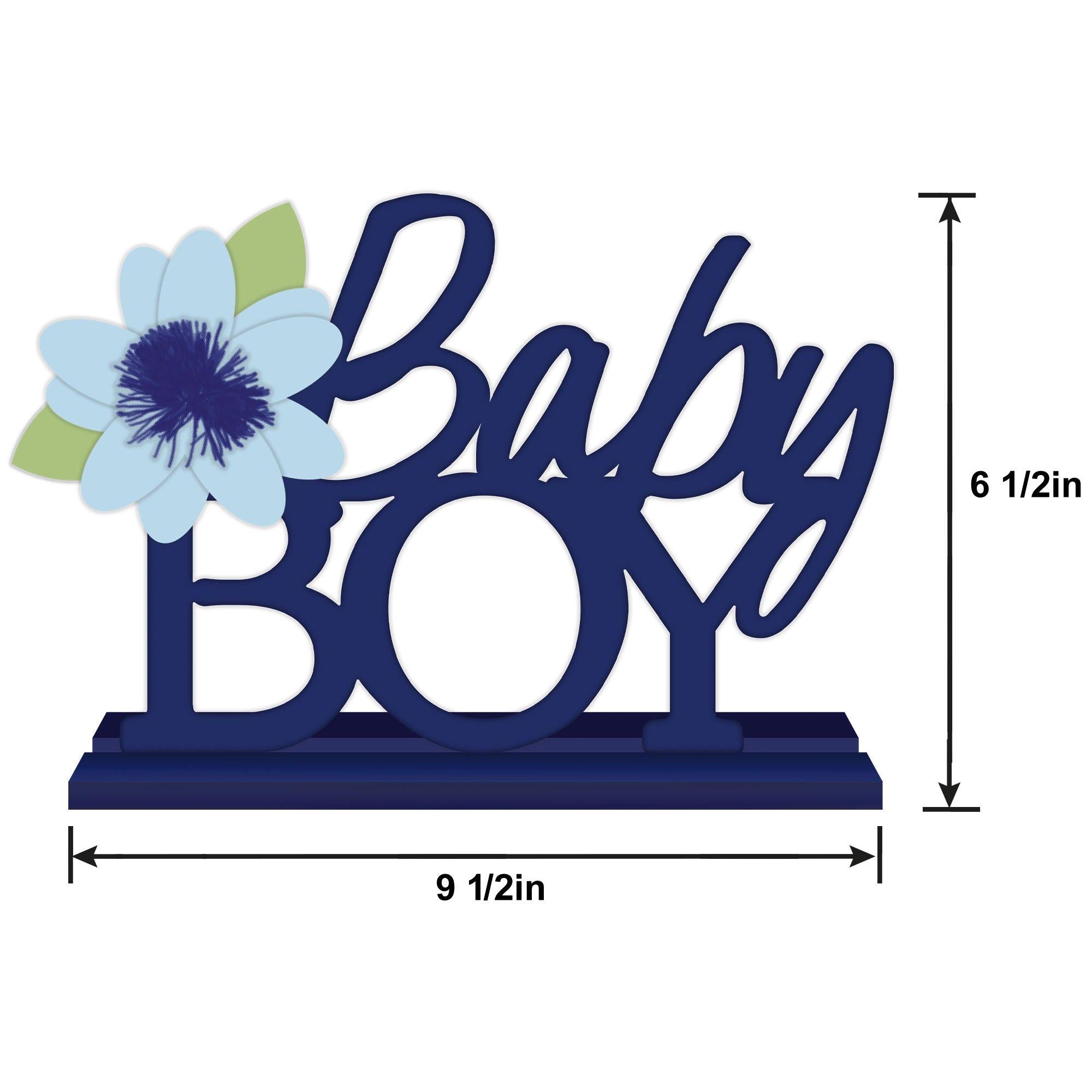 Baby Boy Baby in Bloom Baby Shower MDF Standing Sign. 11in x 8.5in - Image 2
