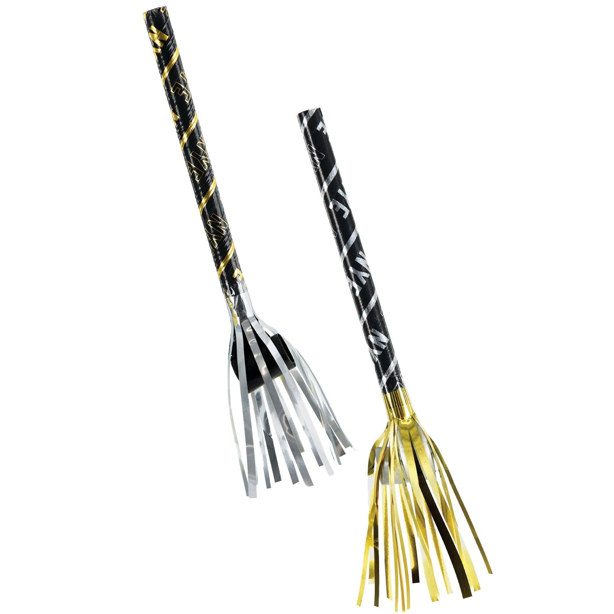 Black. Silver. & Gold Fringe Blowouts. 8ct