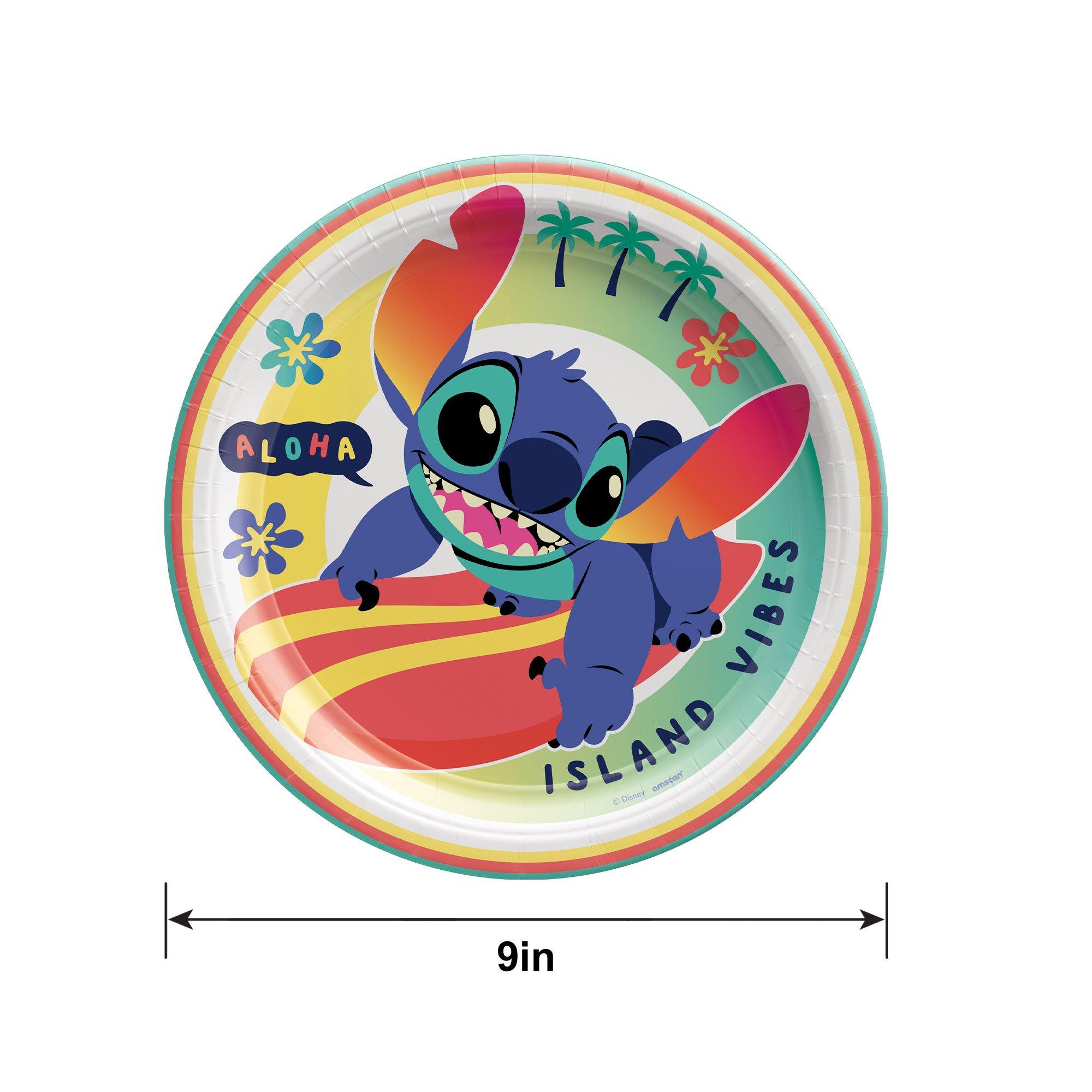 Stitch Aloha Lunch Plates. 9in. 8ct - Disney Lilo & Stitch - Image 2