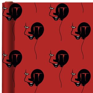 Pennywise Paper Gift Wrap. 2.5ft x 8ft - It Chapter Two