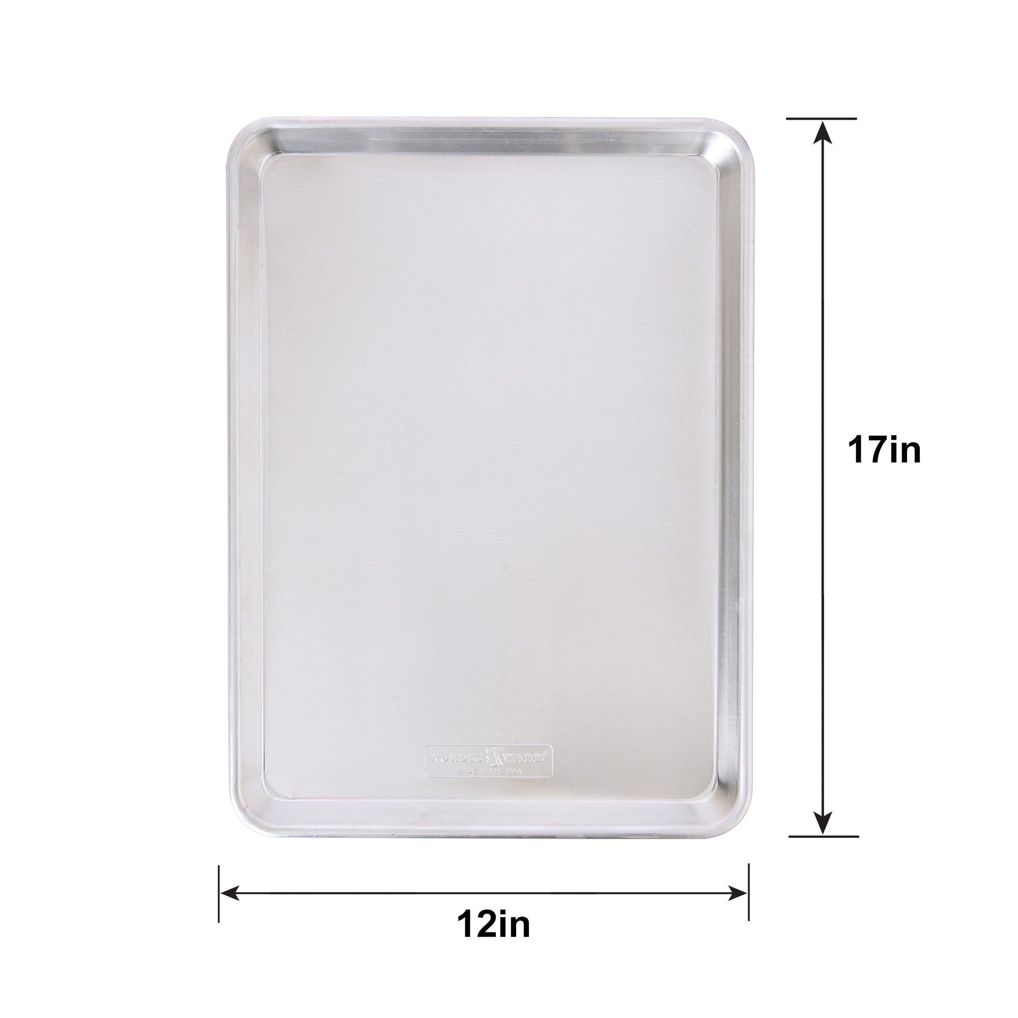 Nordic Ware Natural Aluminum Half Sheet. 12in x 17in - Image 2