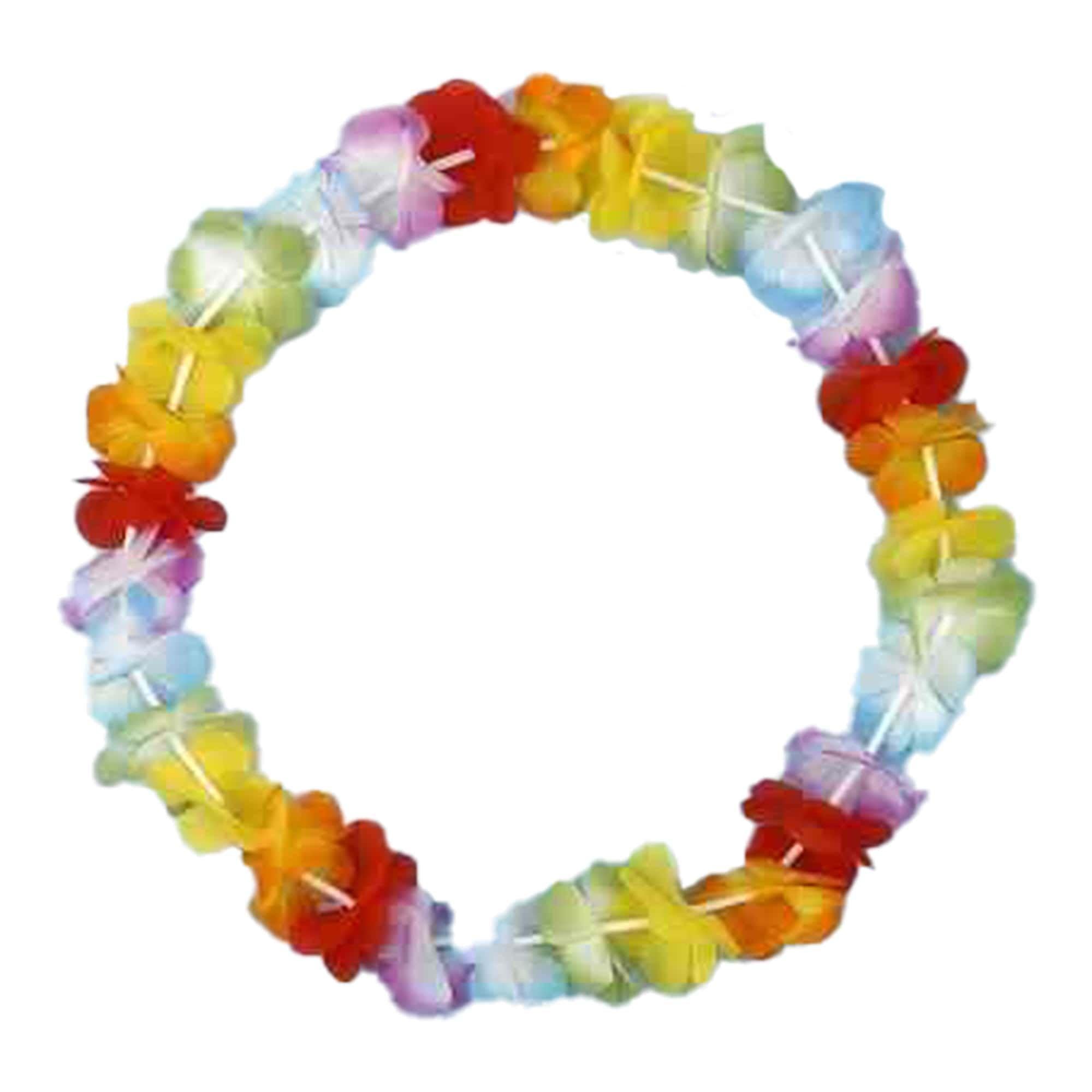 Silk Flower Lei. Assorted Colors - Image 3