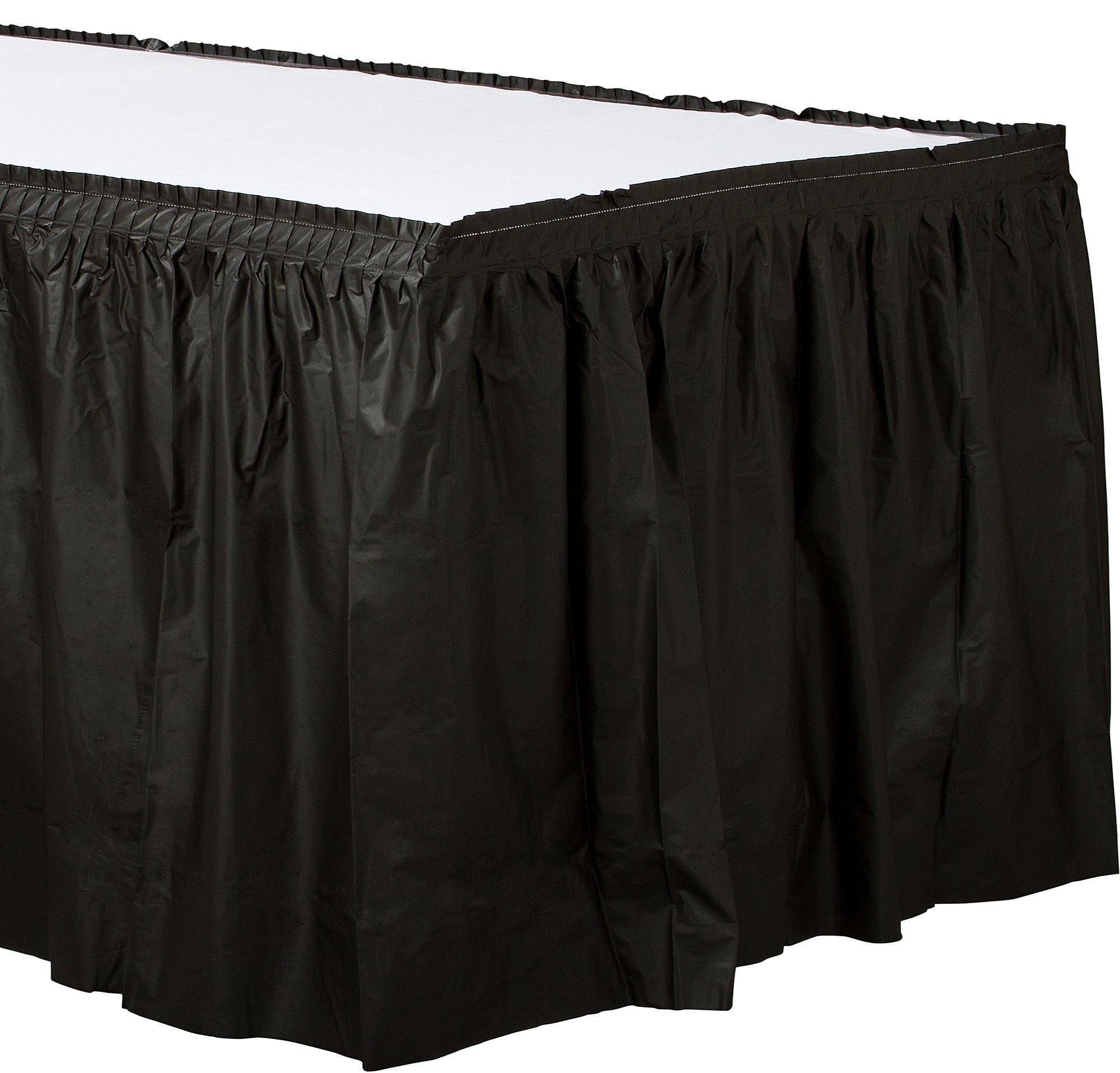 Plastic Table Skirt. 168in x 29in. Assorted Colors