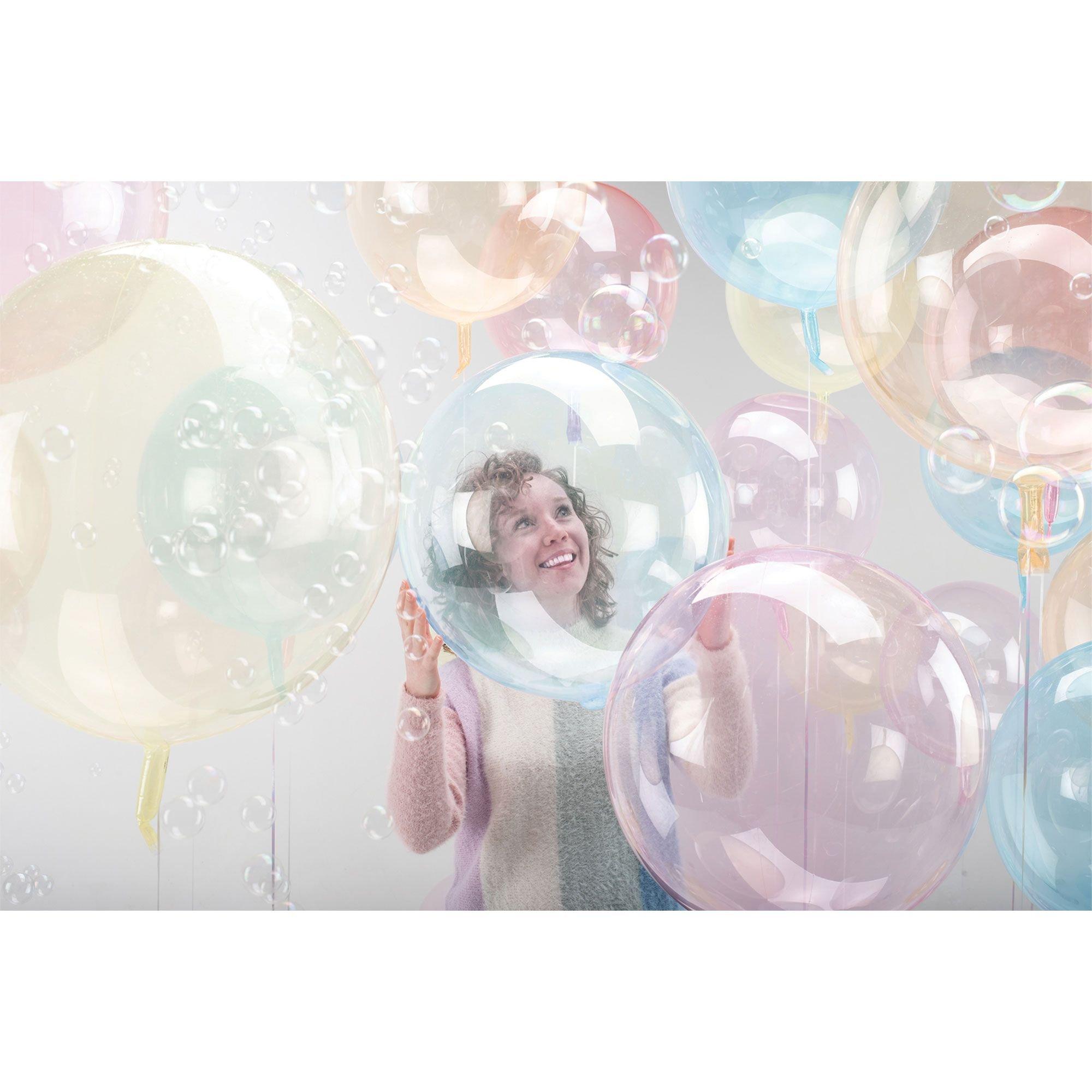 Clear Plastic Balloon. 18in - Crystal Clearz™. Assorted Colors - Image 2