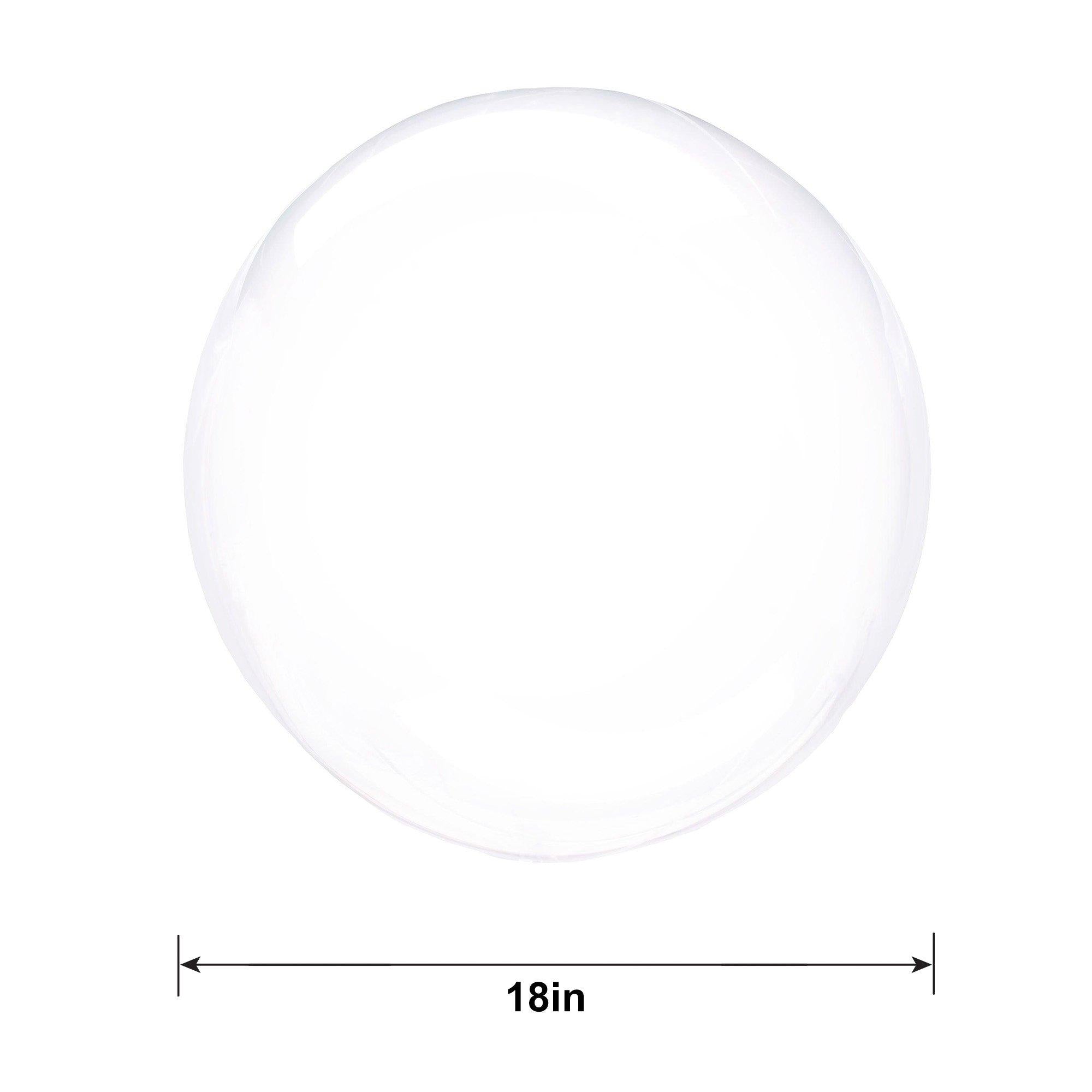 Clear Plastic Balloon. 18in - Crystal Clearz™. Assorted Colors - Image 13