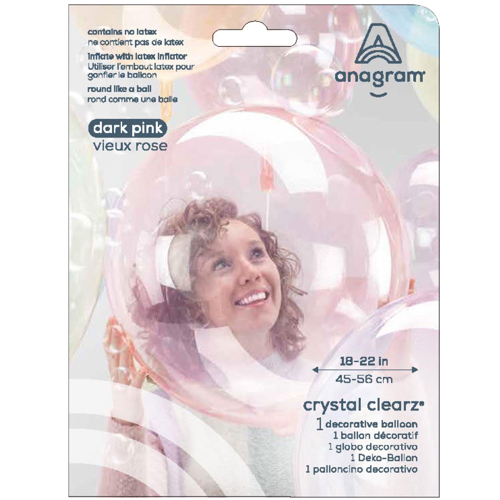 Clear Plastic Balloon. 18in - Crystal Clearz™. Assorted Colors - Image 15