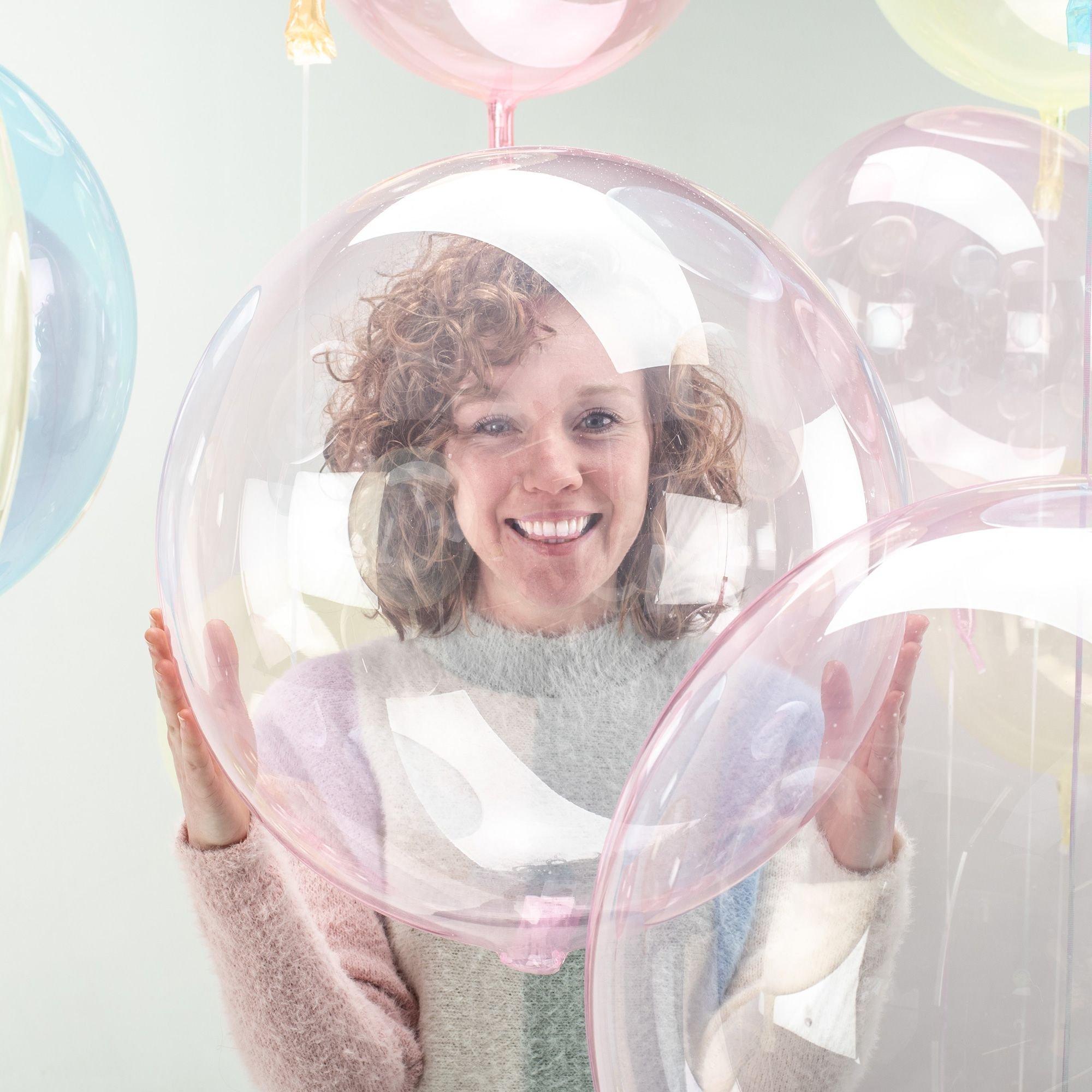 Clear Plastic Balloon. 18in - Crystal Clearz™. Assorted Colors - Image 16
