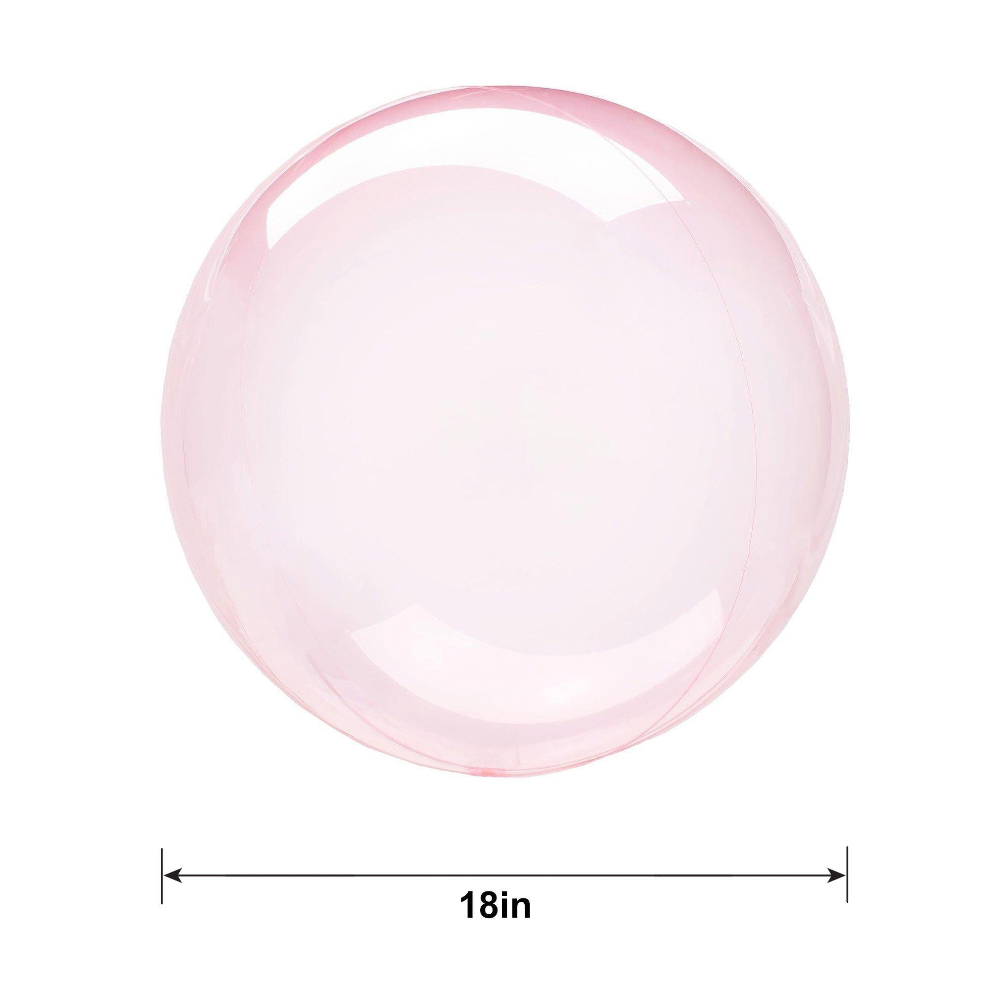 Clear Plastic Balloon. 18in - Crystal Clearz™. Assorted Colors - Image 18