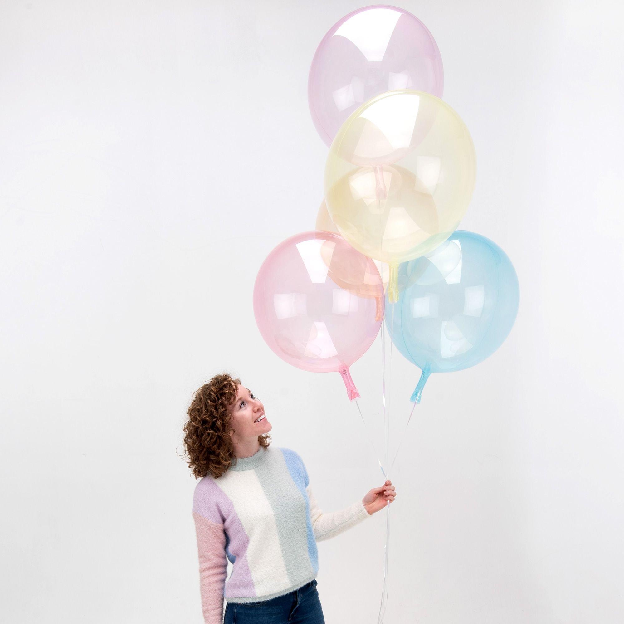 Clear Plastic Balloon. 18in - Crystal Clearz™. Assorted Colors - Image 22