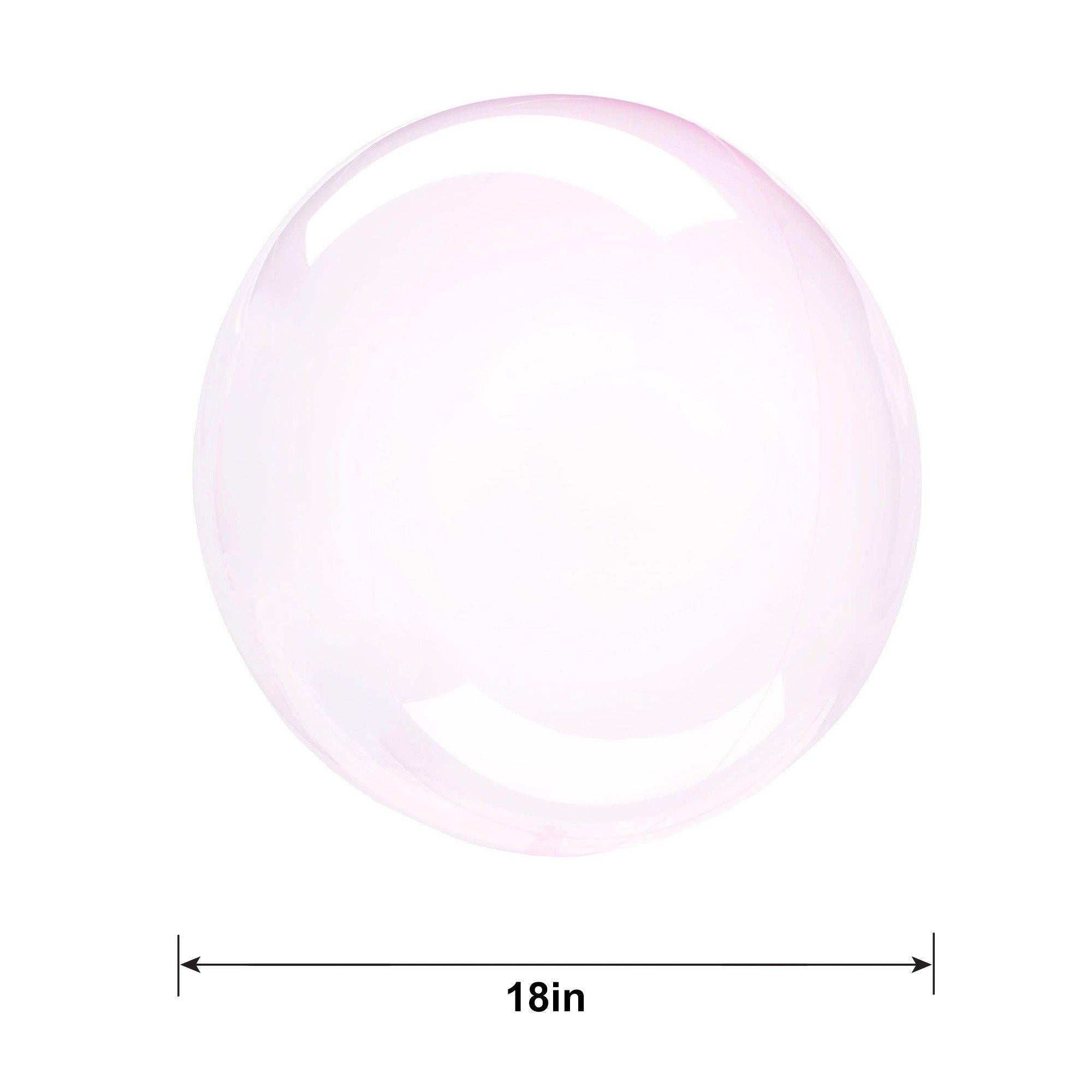 Clear Plastic Balloon. 18in - Crystal Clearz™. Assorted Colors - Image 24