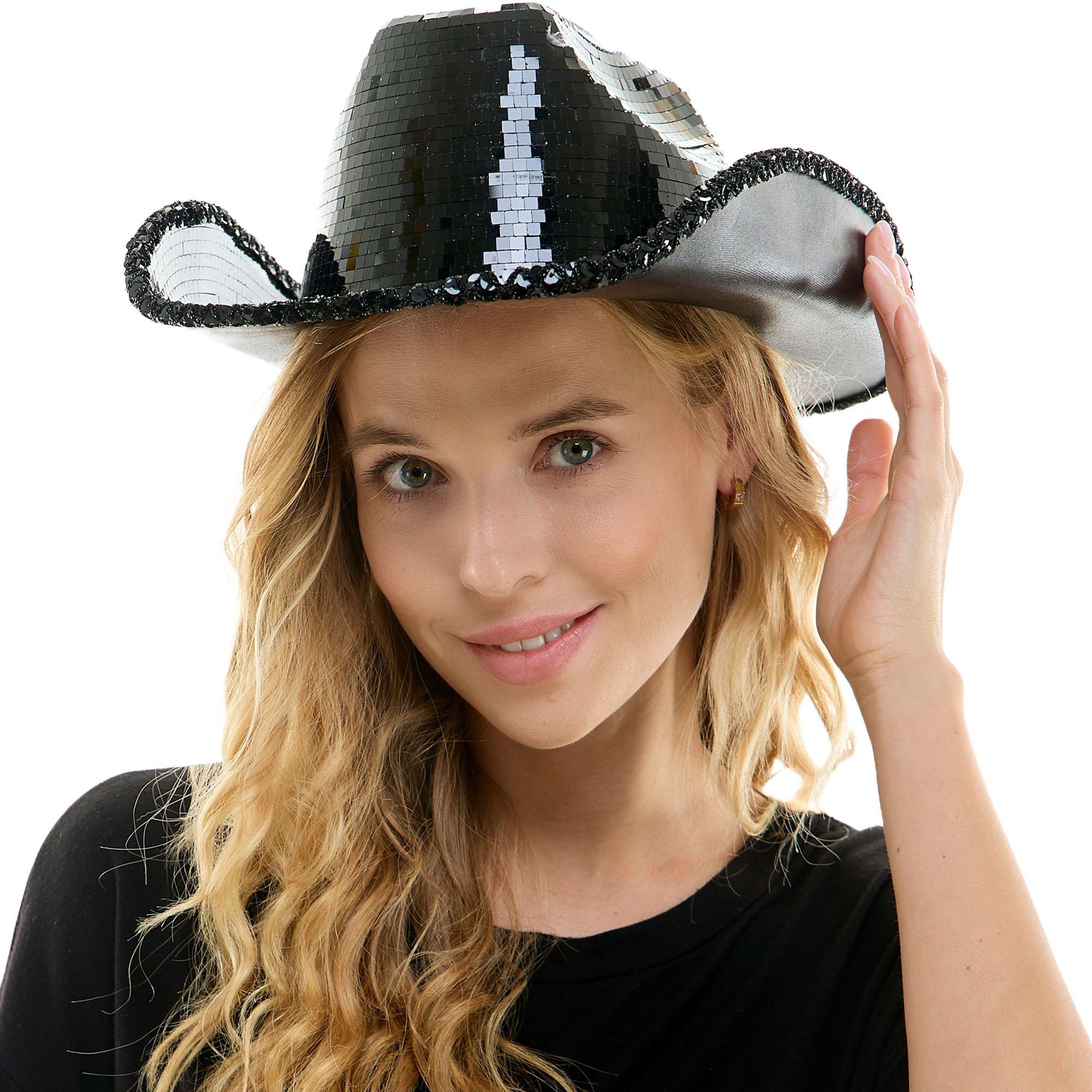Mirror Disco Cowboy Hat. Assorted Colors