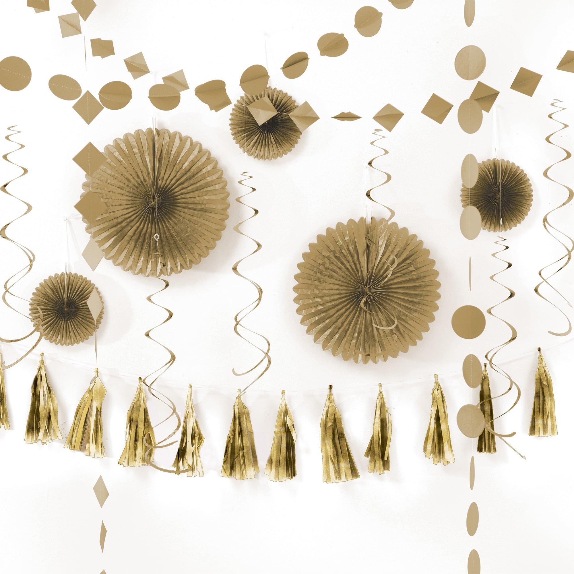 Paper & Foil Decoration Kit. 16pc. Assorted Colors