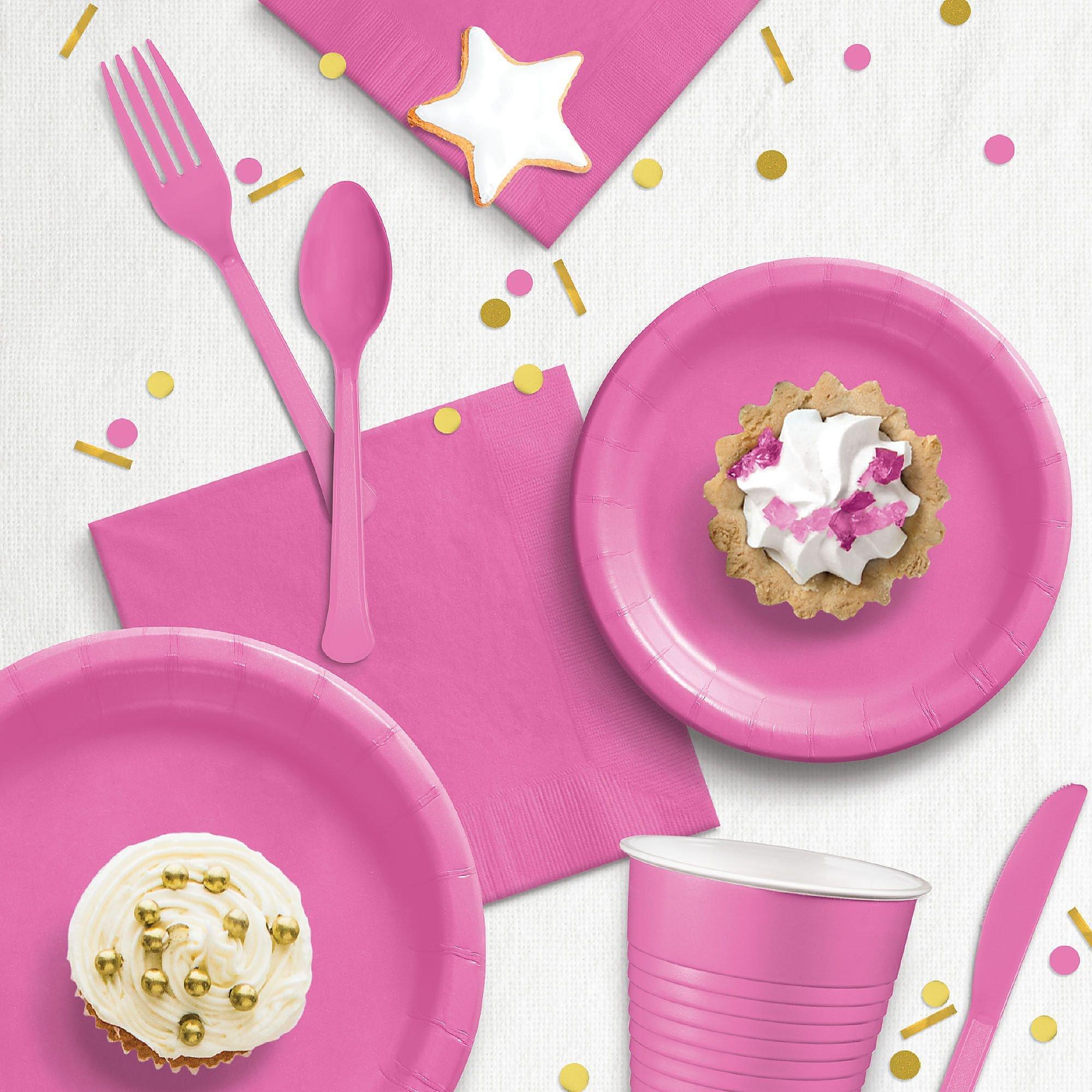Extra Sturdy Paper Dessert Plates. 6.75in. Assorted Colors. Multiple Counts - Image 25